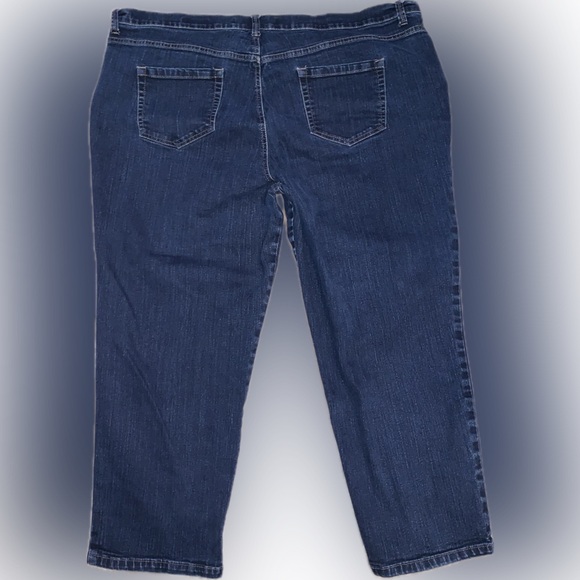 Gloria Vanderbilt Amanda Straight Jeans Pants 24W Short Dark Wash - Picture 2 of 7